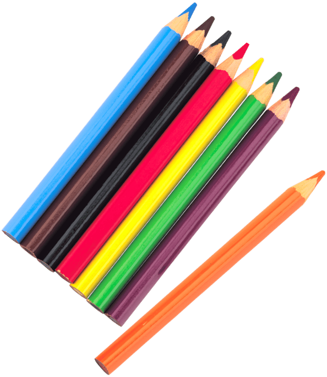 Coloured pencils